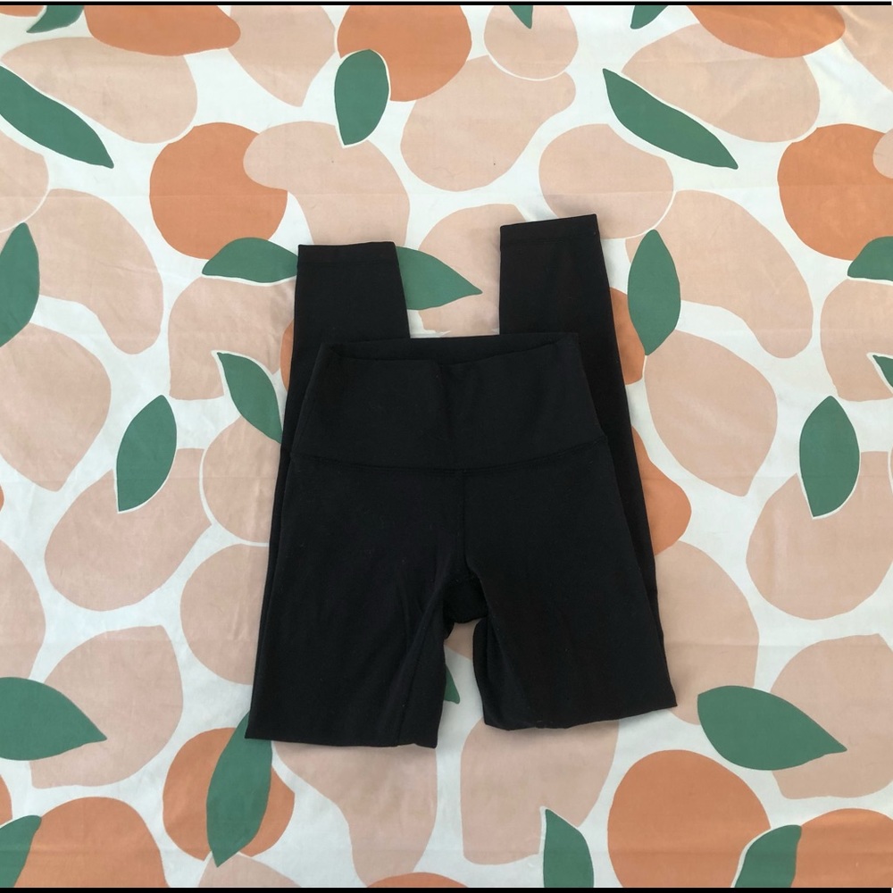 Full Length Black Lululemon Leggings Size 2
